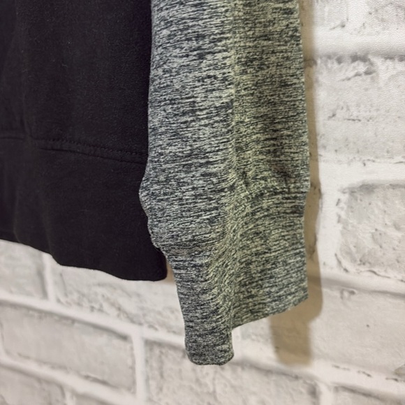 Urban active youth, large 14 boys hoodie with pockets, black gray - Picture 5 of 7